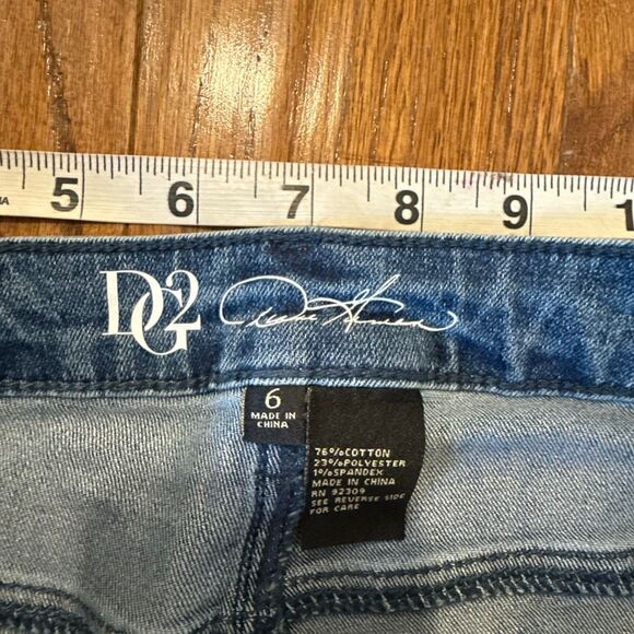 DG2 Diane Gilman denim straight leg jeans size 6 - Picture 3 of 8